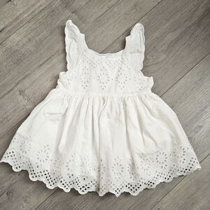 Gap babygirl white dress